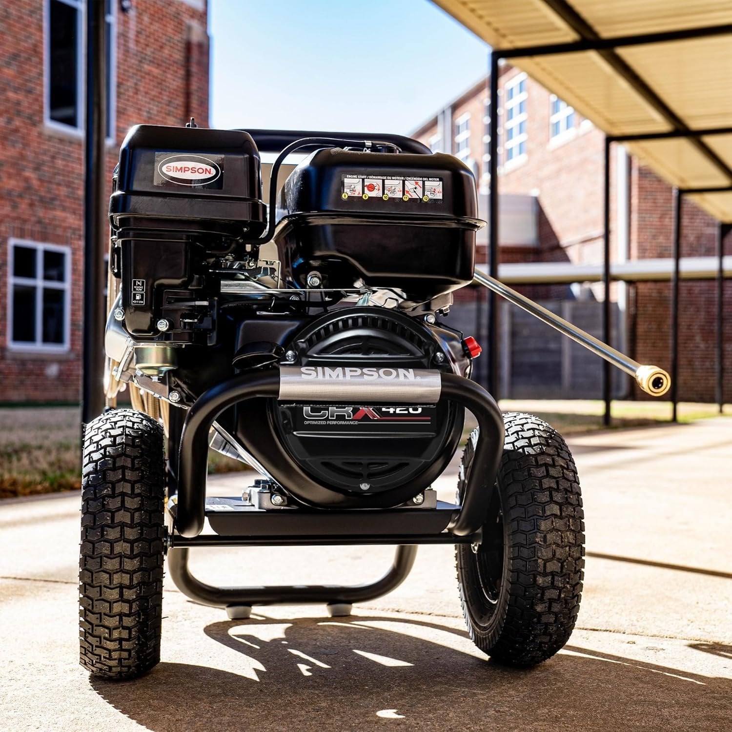 Simpson PowerShot PS60843 – 4400 PSI 4.0 GPM Commercial Gas Pressure Washer with 50 ft Hose | Cold Water, 49-State Compliant