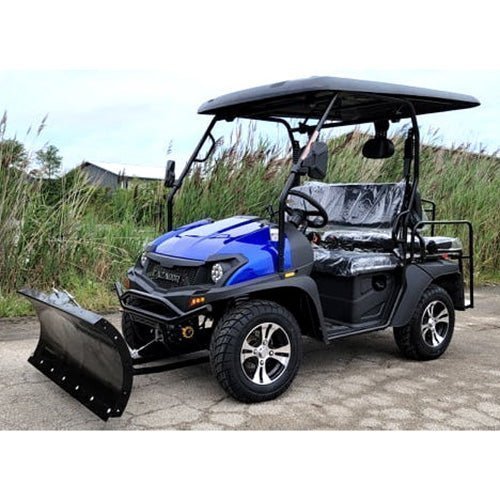 200cc UTV With Snow Plow ATV Gas Golf Cart Utility Snow Master GVX – BLUE