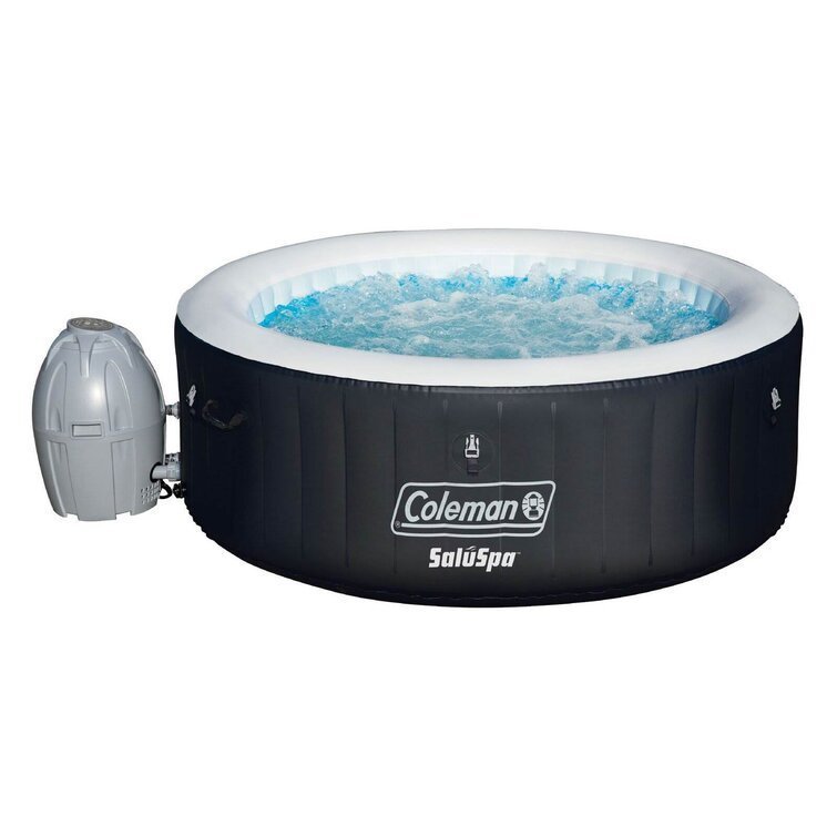 Coleman Saluspa 4 Person Inflatable Tub Spa + 12 Filter Cartridge Refills