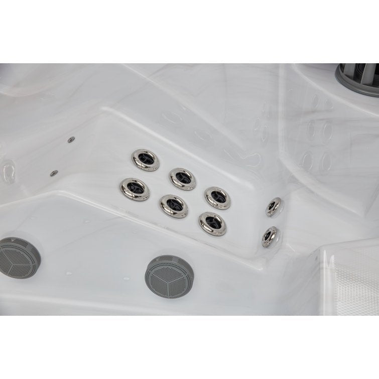Danika 5-person 68-jet Tub With Bluetooth In Gray