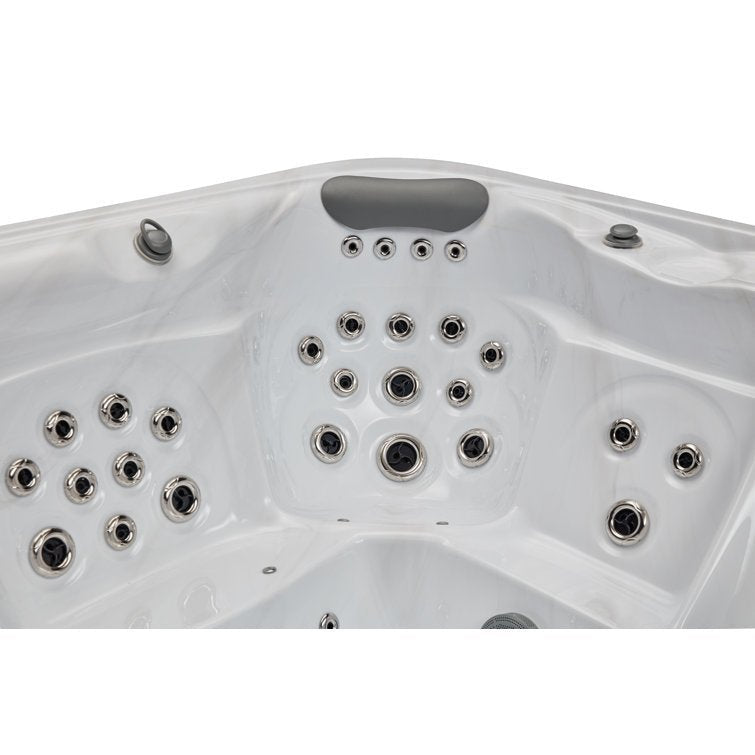 Danika 5-person 68-jet Tub With Bluetooth In Gray