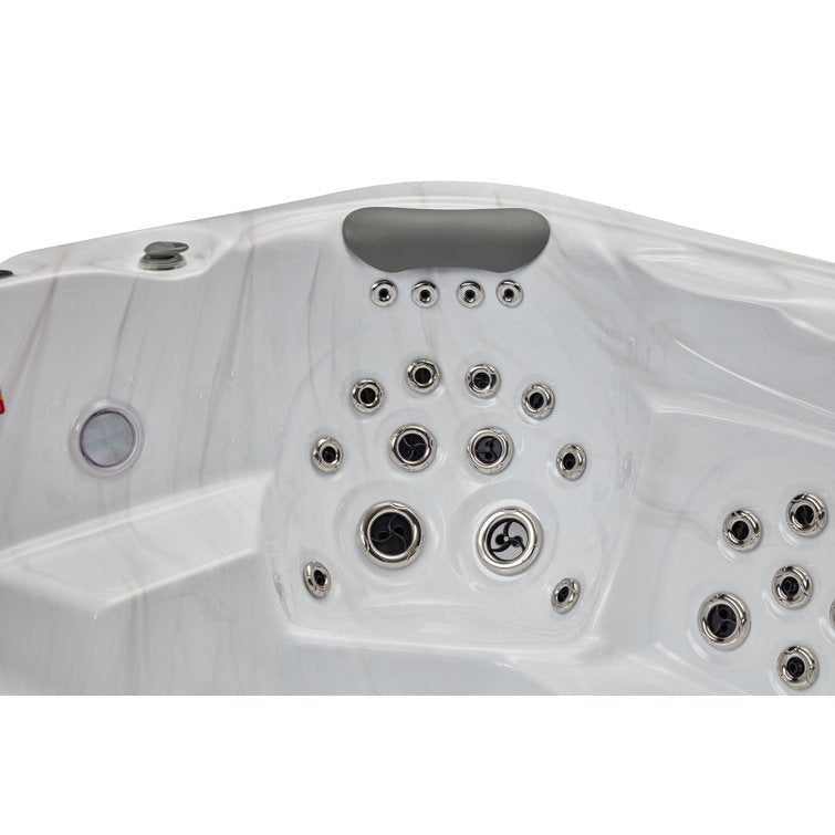 Danika 5-person 68-jet Tub With Bluetooth In Gray