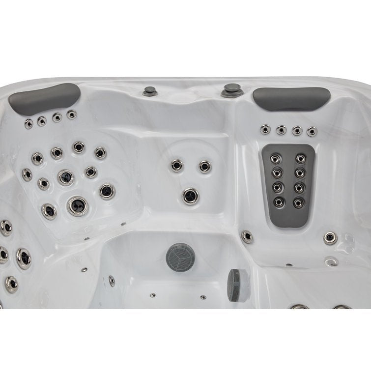 Danika 5-person 68-jet Tub With Bluetooth In Gray