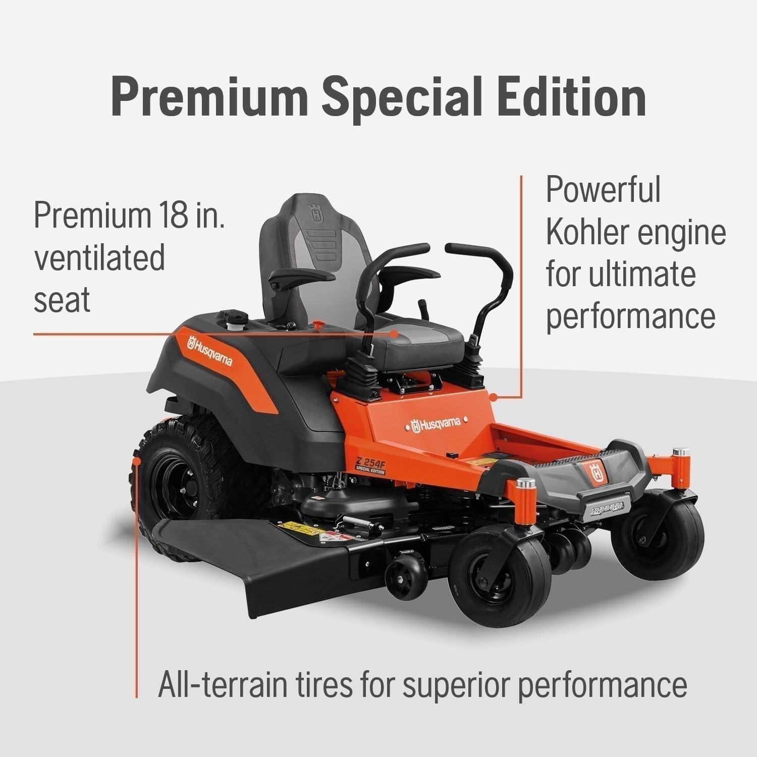 Husqvarna Z254F 26HP 747cc Kohler Engine 54" FAB Z-Turn Mower Premium Special Edition 967844902