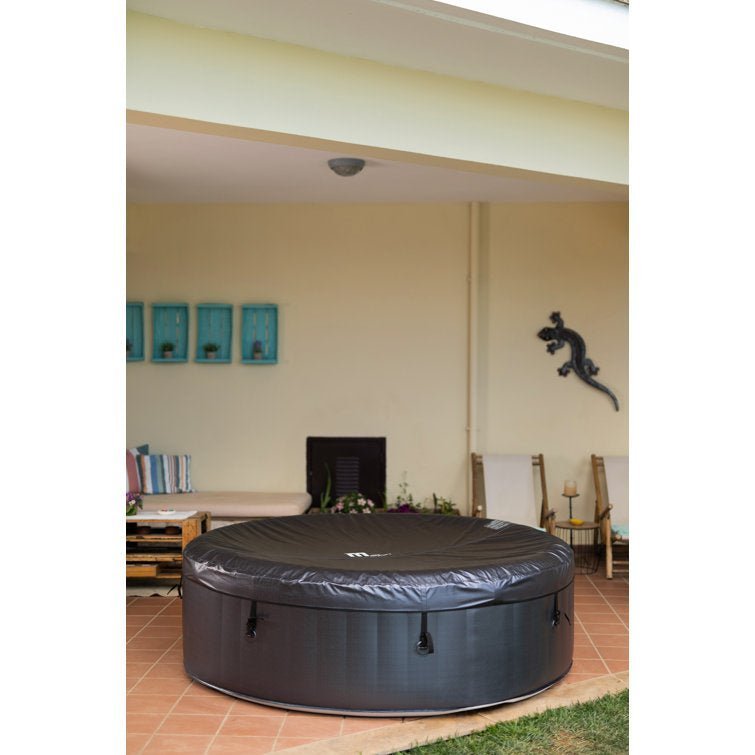 Mspa, Carlton, Muse Series, Self-Inflatable Tub & Spa, Hydromessage Jets & Air Bubble System, Round – 4 Persons