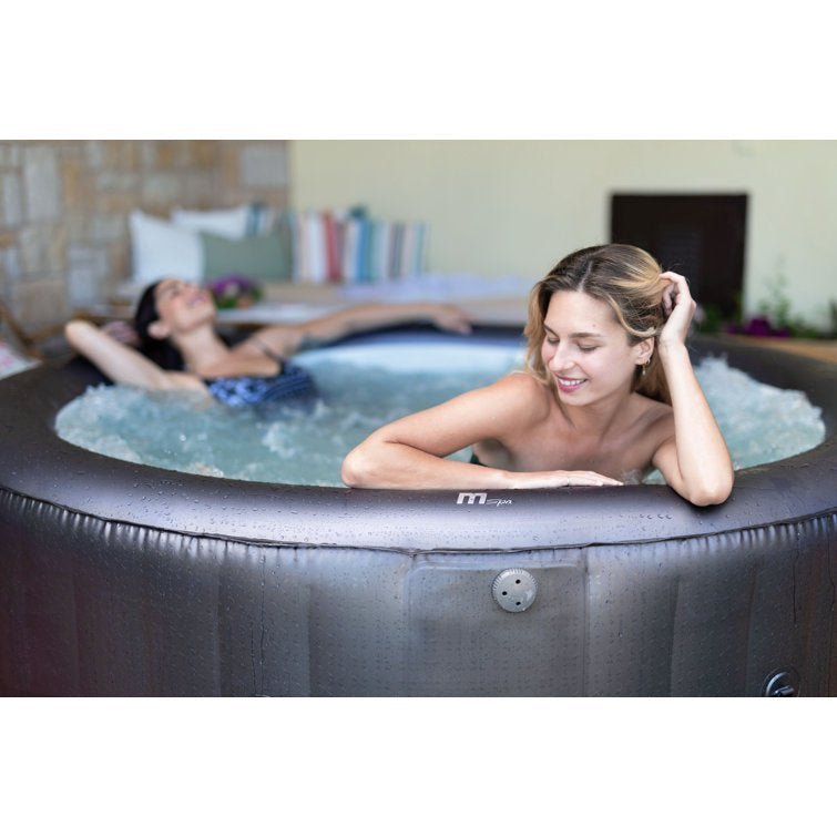 Mspa, Carlton, Muse Series, Self-Inflatable Tub & Spa, Hydromessage Jets & Air Bubble System, Round – 4 Persons