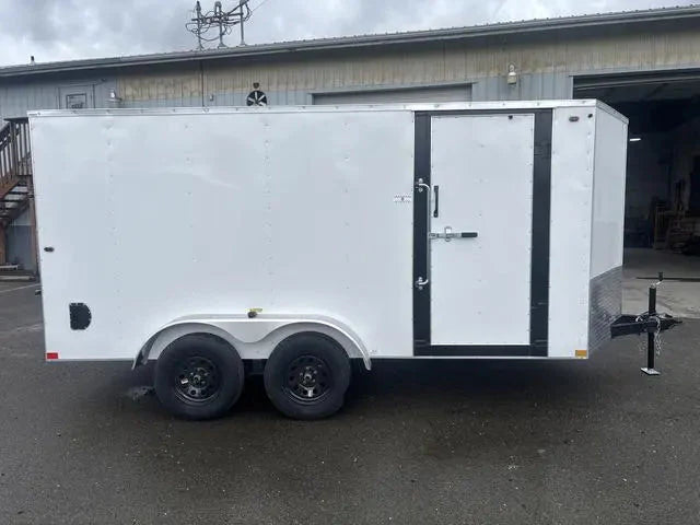 7×14 Enclosed Cargo Trailer – Heavy-Duty Utility Hauler for Equipment & Transport