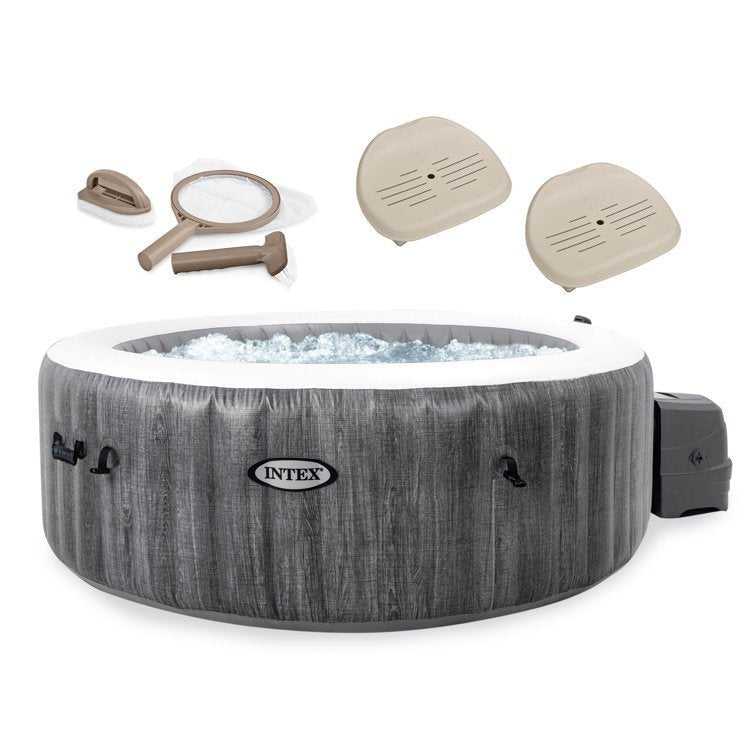 Purespa Plus Inflatable Tub Jet Spa with Maintenance Kit and 2 Seats