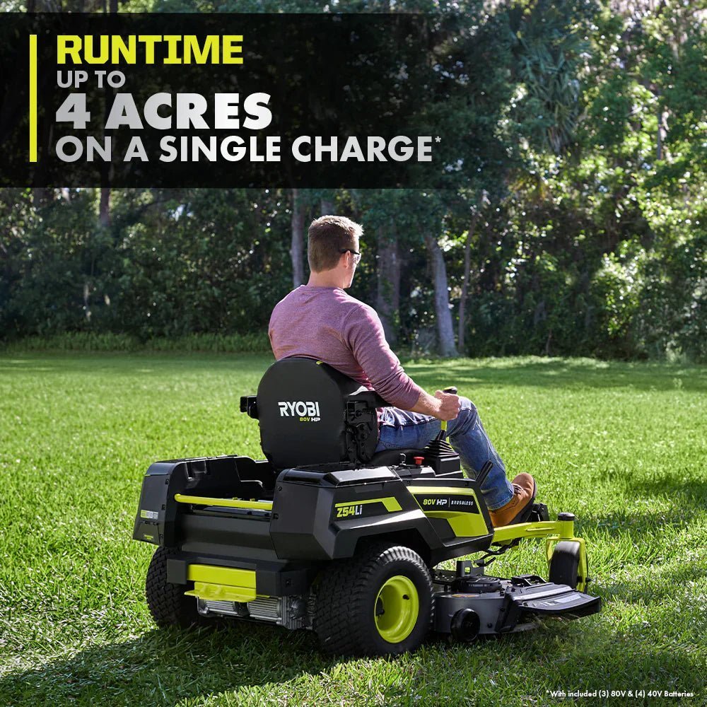 80V Max HP Lithium 54" Brushless Electric Zero Turn Lawn Mower