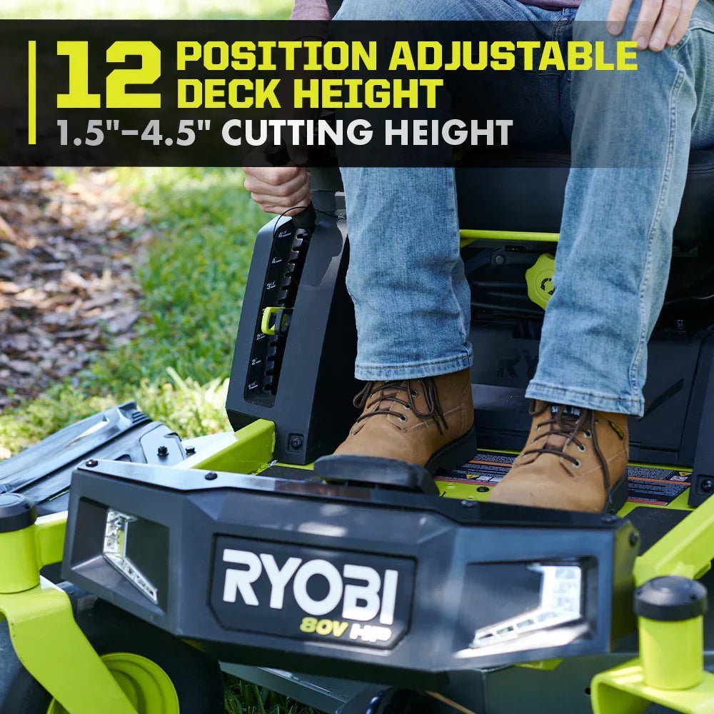80V Max HP Lithium 54" Brushless Electric Zero Turn Lawn Mower