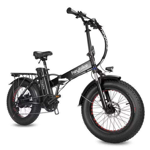 Heybike Mars Electric Bike Foldable 20 X 4.0 Fat Tire Electric Bicycle with 500W 48V 12.5AH Removable Battery Shimano 7-Speed and Dual Shock