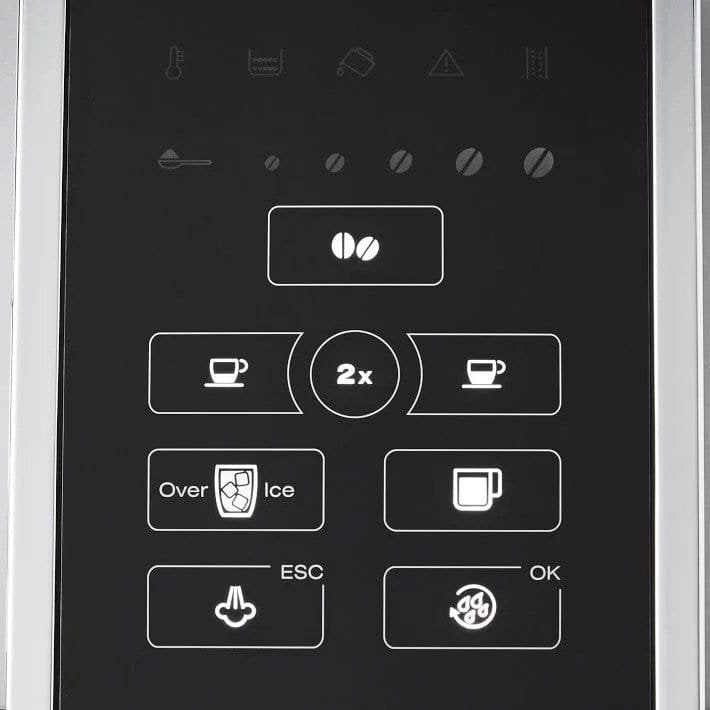 De’Longhi – Dinamica TrueBrew Over Ice Fully Automatic Coffee and Espresso Machine- Chrome and Black