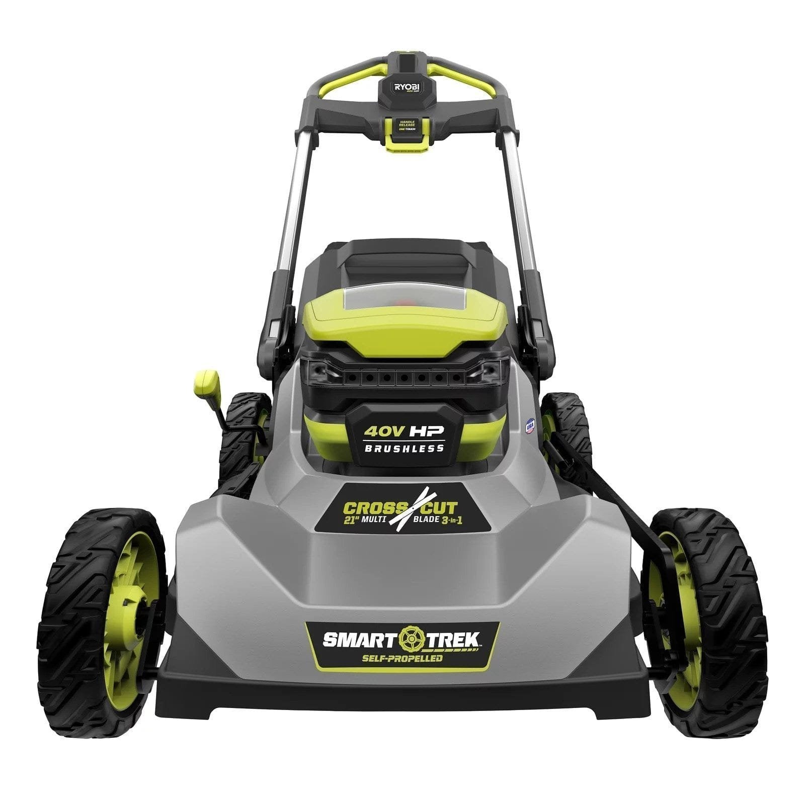 40V HP Brushless 21" Cordless Battery Self-Propelled Lawn Mower with Dual Blades