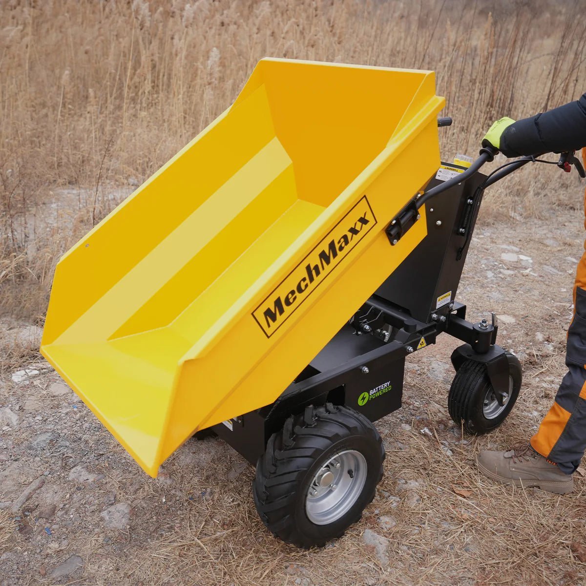 MechMaxx 1100 lb Electric Mini Dumper, 48V 1000W Brushless – Model E50