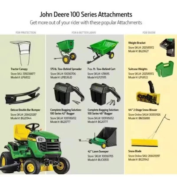 42" Gas Riding Lawn Tractor – Hydrostatic Drive, Heavy-Duty Residential Mower